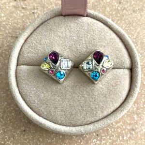 Brighton post earrings with Swarovski crystals!  NWOT!